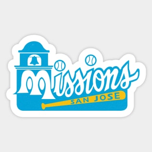 DEFUNCT - San Jose Missions Baseball Sticker